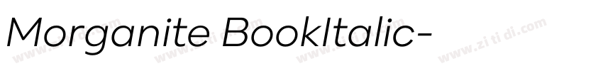 Morganite BookItalic字体转换 Morganite BookItalic字体转换